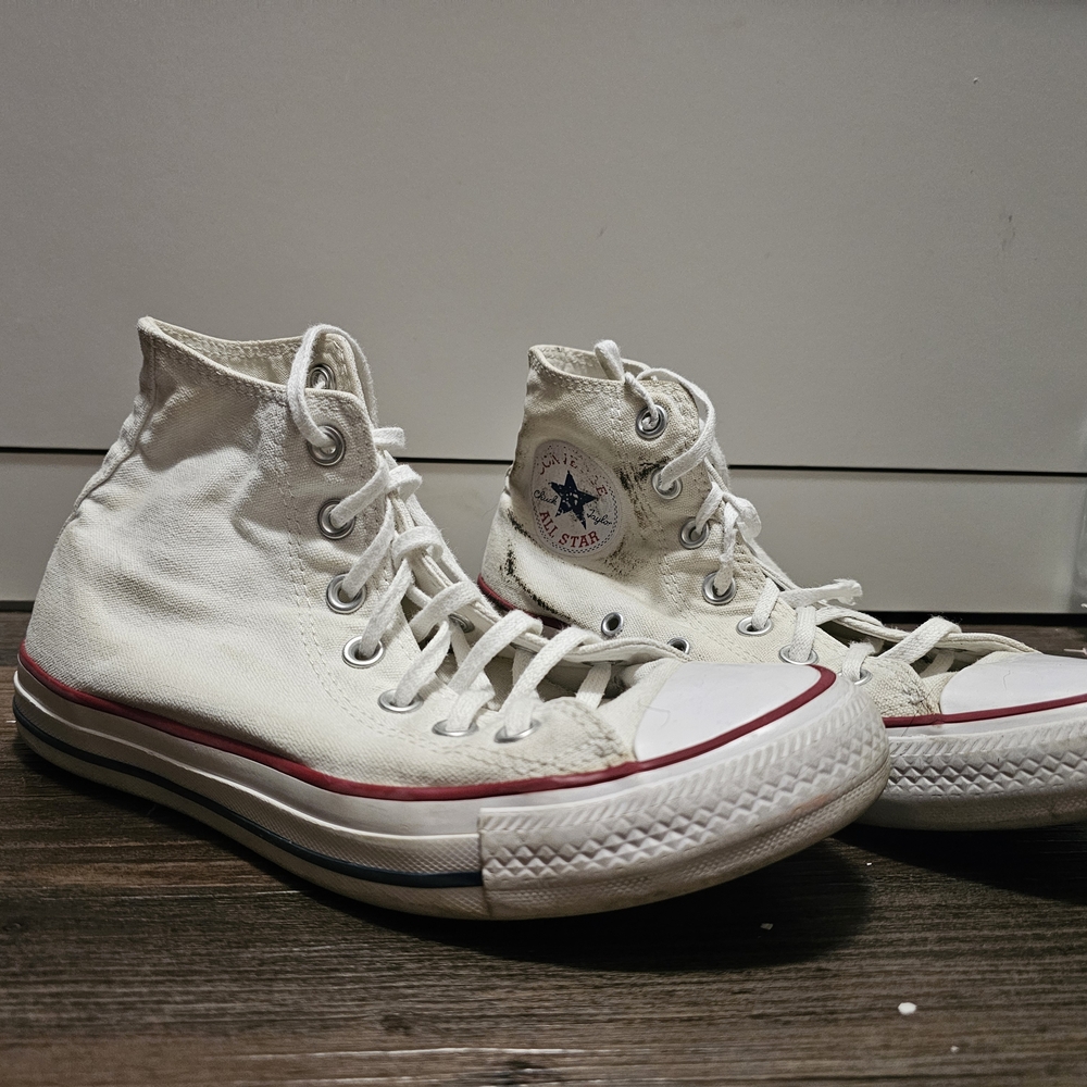 Converse White High-Top Sneakers